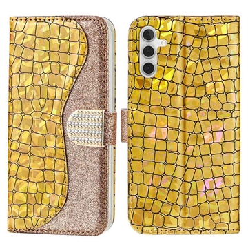 Etui Portefeuille Samsung Galaxy A34 5G - Série Croco Bling
