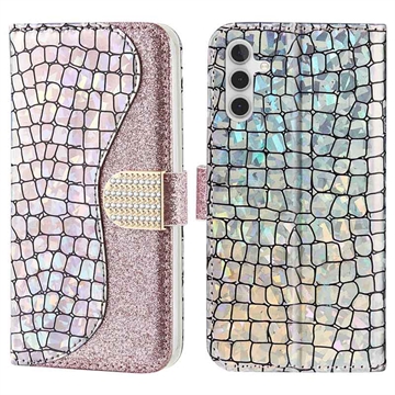 Etui Portefeuille Samsung Galaxy A34 5G - Série Croco Bling