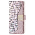 Etui Portefeuille Samsung Galaxy A50 Croco Bling