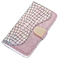 Etui Portefeuille Samsung Galaxy A50 Croco Bling