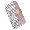 Etui Portefeuille iPhone X / iPhone XS Croco Bling