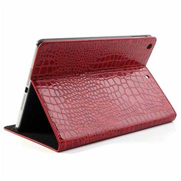 Etui Folio pour iPad Air - Crocodile - Rouge