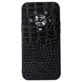 Coque Hybride Honor Magic4 - Série Crocodile - Noire