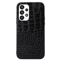 Coque Hybride Samsung Galaxy A23 5G - Série Crocodile - Noire