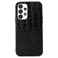 Coque Hybride Samsung Galaxy A53 5G - Série Crocodile - Noire