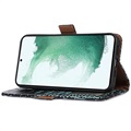 Étui Portefeuille Samsung Galaxy A53 5G en Cuir avec RFID Crocodile Séries - Vert