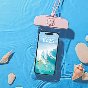 Étui Étanche pour Smartphone Ours Mignon - 7.2" - Rose