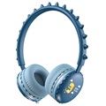 Casque pour Enfants Stéréo Dinosaure Mignon Y18 - 3.5mm - Bleu