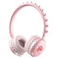 Casque pour Enfants Stéréo Dinosaure Mignon Y18 - 3.5mm - Rose
