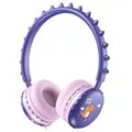 Casque pour Enfants Stéréo Dinosaure Mignon Y18 - 3.5mm - Violet