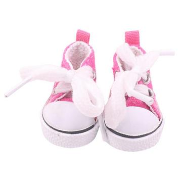 Mini baskets à lacets pour Labubu 17cm - Rose Vif