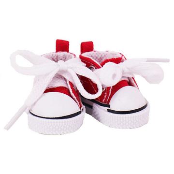 Mini baskets à lacets pour Labubu 17cm - Rouge