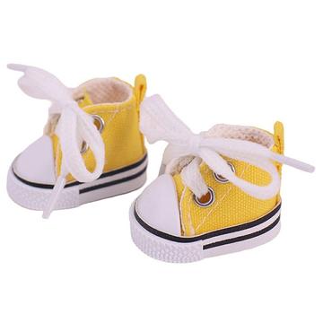 Mini baskets à lacets pour Labubu 17cm - Jaune