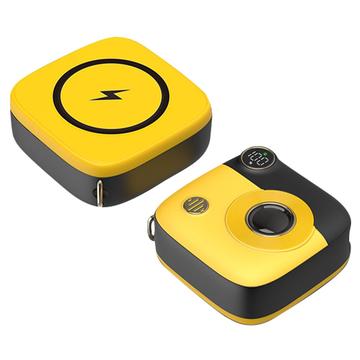 Cute Mini PD 10000mAh Wireless Power Bank E49 - 20W - Jaune