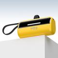 Cyke X3 Lightning Power Bank avec câbles USB-C et USB-A - 5000mAh - Jaune