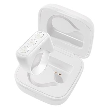 D01 Pro Bluetooth Fingertip Video Controller Tiktok Short Video Page Flipping Device Music Media Smart Clicker - Blanc