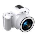 Mini appareil photo numérique D11 avec carte mémoire de 64 Go - 48MP - Blanc
