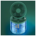 D27 2 Generation Foldable Fan with Humidifier - Green