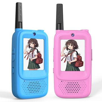 D3 Kids Walkie Talkie avec caméra et écran - 2 Pcs. - Rose / Bleu