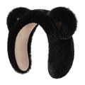 DEZ45 Bandeau / cache-oreilles en peluche pour l'hiver