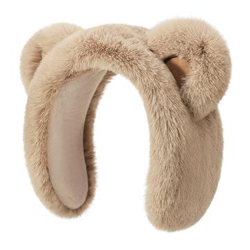 DEZ45 Bandeau / cache-oreilles en peluche pour l\'hiver