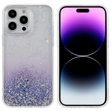 Coque Hybride iPhone 14 Pro Max Dfans Starlight Glitter - Violet