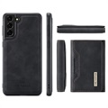 Coque Samsung Galaxy S21 5G Hybride DG.Ming M2 avec Portefeuille - Noire