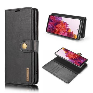 Étui Portefeuille Samsung Galaxy S20 FE Détachable DG.Ming 2-en-1 - Noir