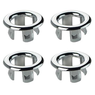 Anneaux de trop-plein décoratifs pour évier - 4 Pcs. - Anneau creux