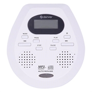 Denver DMP-395W Lecteur CD/MP3 portable - Blanc