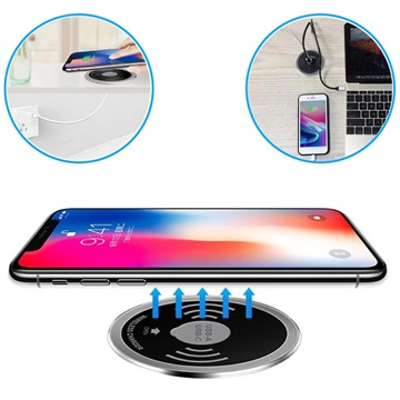 Desktop Embedded Wireless Charger with PD USB-C & USB-A