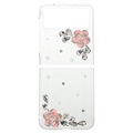 Coque Samsung Galaxy Z Flip3 5G - Diamond Decor - Fleur