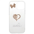 Coque iPhone 13 Pro Max en TPU - Diamond Decor - Coeur