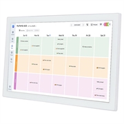 Organiseur familial numérique avec écran tactile - 15.6" - Blanc