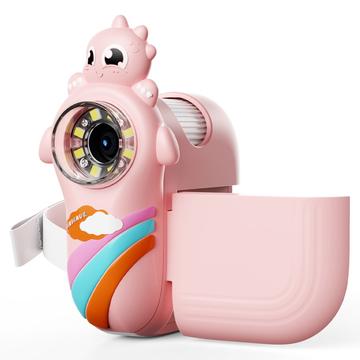 Microscope à main dinosaure pour enfants - rose