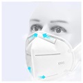 Masque de Protection Jetable à 4 couches - KN95 - 2 Pièces