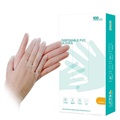 Gants en PVC Jetables - L - 100 Pièces - Transparent