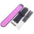 Bracelet Sports Garmin Forerunner 235/630/735 en Silicone Bicolore - Rose / Noir