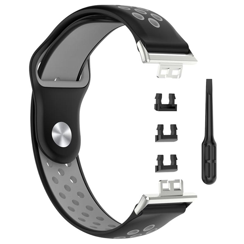 Bracelet Sports Huawei Watch Fit en Silicone Bicolore