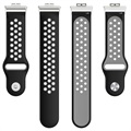 Bracelet Sports Huawei Watch Fit en Silicone Bicolore - Noir / Gris