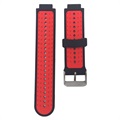 Bracelet Sports Garmin Forerunner 235/630/735 en Silicone Bicolore - Rouge / Noir