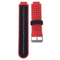 Bracelet Sports Garmin Forerunner 235/630/735 en Silicone Bicolore - Rouge / Noir