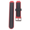 Bracelet Sports Garmin Forerunner 235/630/735 en Silicone Bicolore - Rouge / Noir