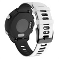 Bracelet Sports Garmin Vivoactive 4 en Silicone Bicolore - Blanc / Noir