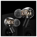 Écouteurs TWS à Deux Haut-parleurs avec Affichage LED T22 - Noir