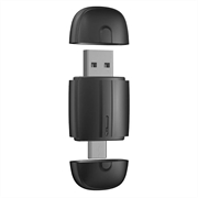 Adaptateur CarPlay et Android Auto sans fil 2-en-1 à deux têtes