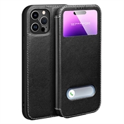 Coque iPhone 16 Pro Max en cuir Dual View