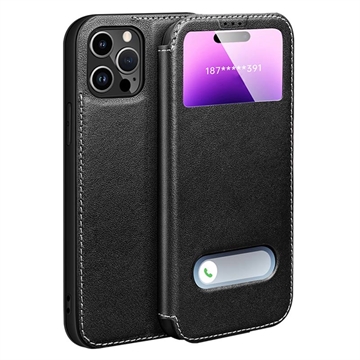 Coque iPhone 16 Pro Max en cuir Dual View