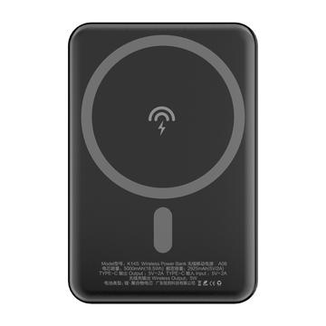 Dudao K14S MagSafe 10W Wireless Power Bank - 5000mAh - Noir
