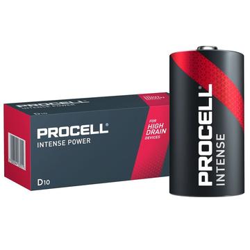 Piles alcalines Duracell Procell Intense Power LR20/D - 10 pièces